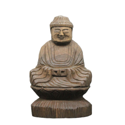 阿弥陀如来坐像(15cm an6730)仏像 円空仏 摸刻 木彫 ac65ce7bed24f09400144852b02217