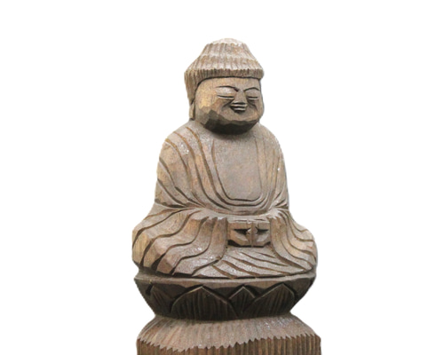 受注製作：阿弥陀如来坐像(15cm)仏像 円空仏 摸刻 木彫（納期14日） 77f4f9608b9e947d3007f1914f61a4