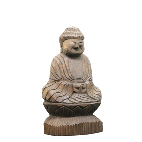 受注製作：阿弥陀如来坐像(15cm)仏像 円空仏 摸刻 木彫（納期14日） 受注製作：阿弥陀如来坐像(15cm)仏像 円空仏 摸刻 木彫（納期14