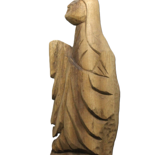 受注製作：尼僧（高さ：20cm）仏像 円空仏 摸刻 木彫 【納期40日