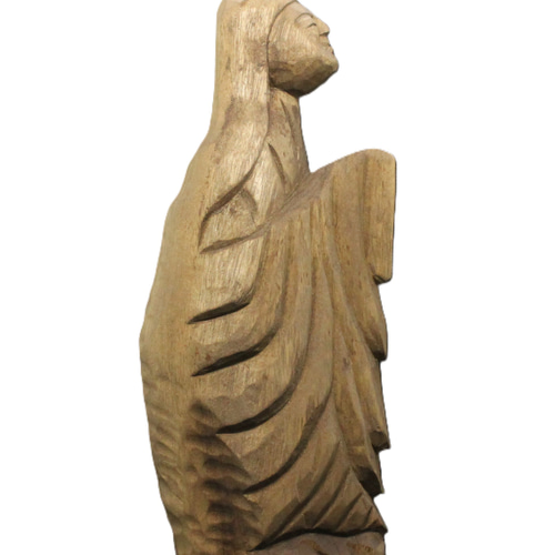 受注製作：尼僧（高さ：20cm）仏像 円空仏 摸刻 木彫 【納期40日