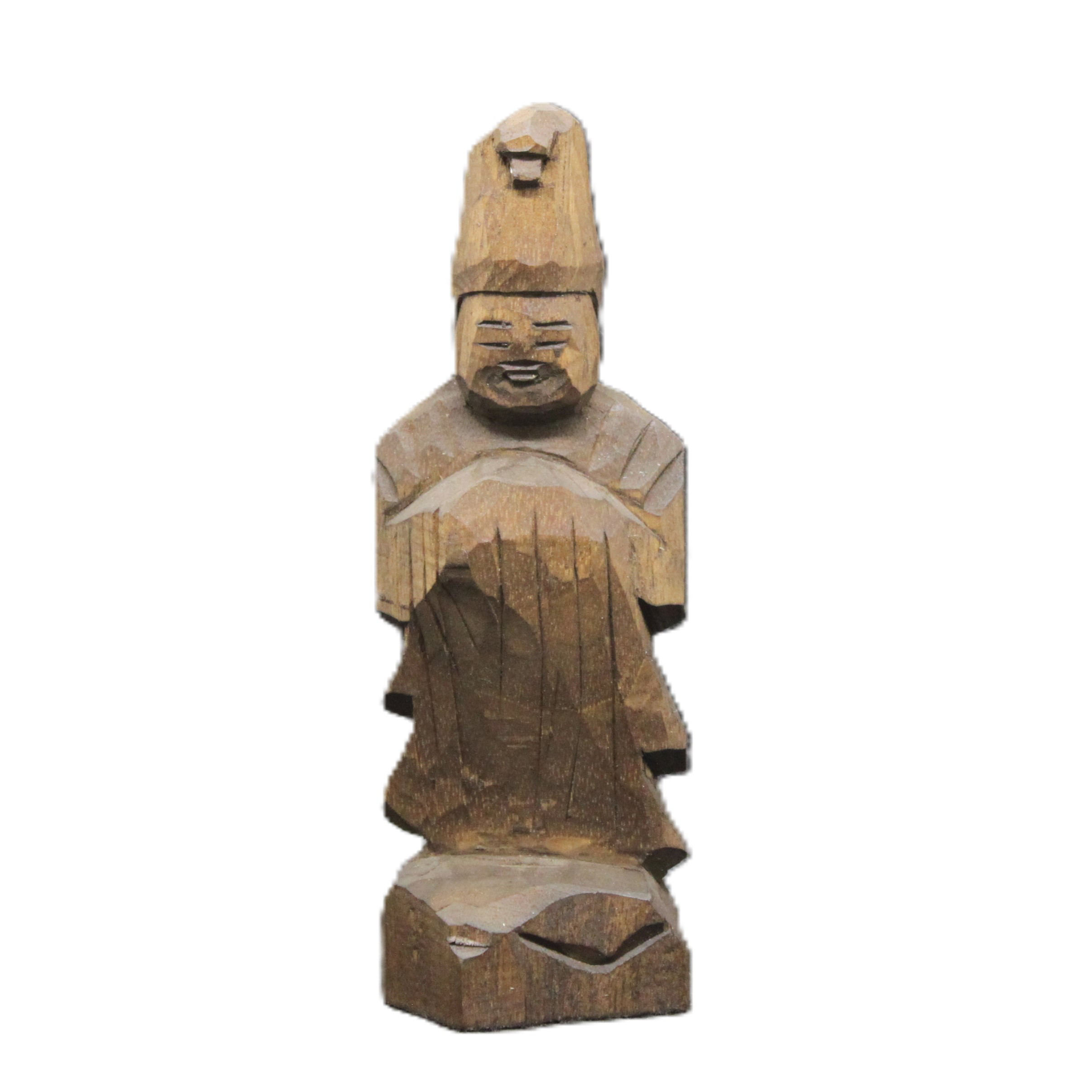 木彫 空仏 高49.6cm 仏教美術 置物 仏像一刀彫 作家物
