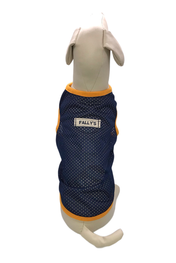 メッシュ 犬服 夏 服 クール タンクトップ オリーブ  イタグレ コーギー フレブル ダックス 大型犬 中型 ペット服 8枚目の画像