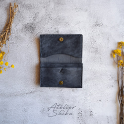 三つ折り財布 本革 ｲﾀﾘｱﾝﾚｻﾞｰ 【オコシ金具】 Brown ブラウン 三つ折り