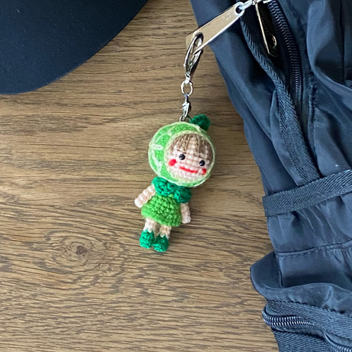 メロンソーダくんのあみぐるみキーホルダー◎ メロンソーダくんのあみぐるみキーホルダー◎ あみぐるみ