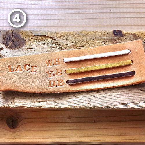 コンチョ巻きミドルウォレット ヌメ革財布 本革ミドルトラッカー