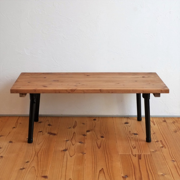 ♪SALE♪杉無垢材の折りたたみテーブル　W70.D35 1枚目の画像
