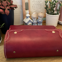 受注見本　ハンドメイド本革新改訳中型版聖書カバー／ブックカバー 受注見本 ハンドメイド本革新改訳大型版聖書カバー／ブック