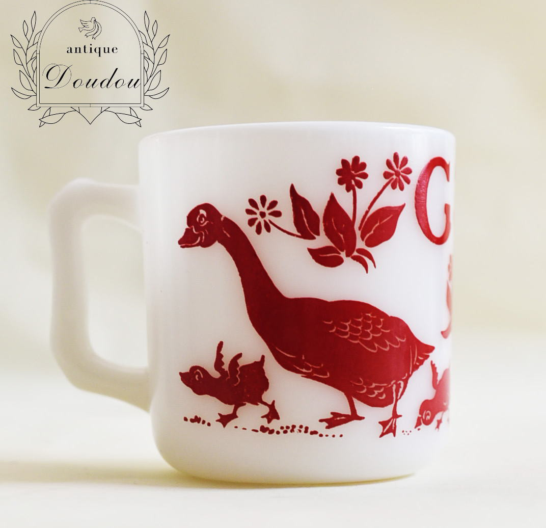 HAZEL ATLAS　チャイルドマグ　アルファベット　マグ【s0038】