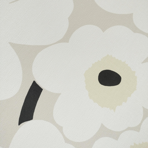 【北欧】アートパネル ベージュ 30cm 正方形 花 花柄 ポピー インテリアパネル ウォールパネル ファブリックパネル 3枚目の画像