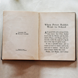 ピーターラビット絵本1921年"WHEN PETER RABBIT WENT TO SCHOOL"【s0070】 5枚目の画像