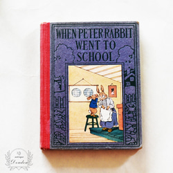 ピーターラビット絵本1921年"WHEN PETER RABBIT WENT TO SCHOOL"【s0070】 1枚目の画像