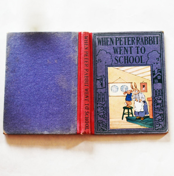 ピーターラビット絵本1921年"WHEN PETER RABBIT WENT TO SCHOOL"【s0070】 2枚目の画像