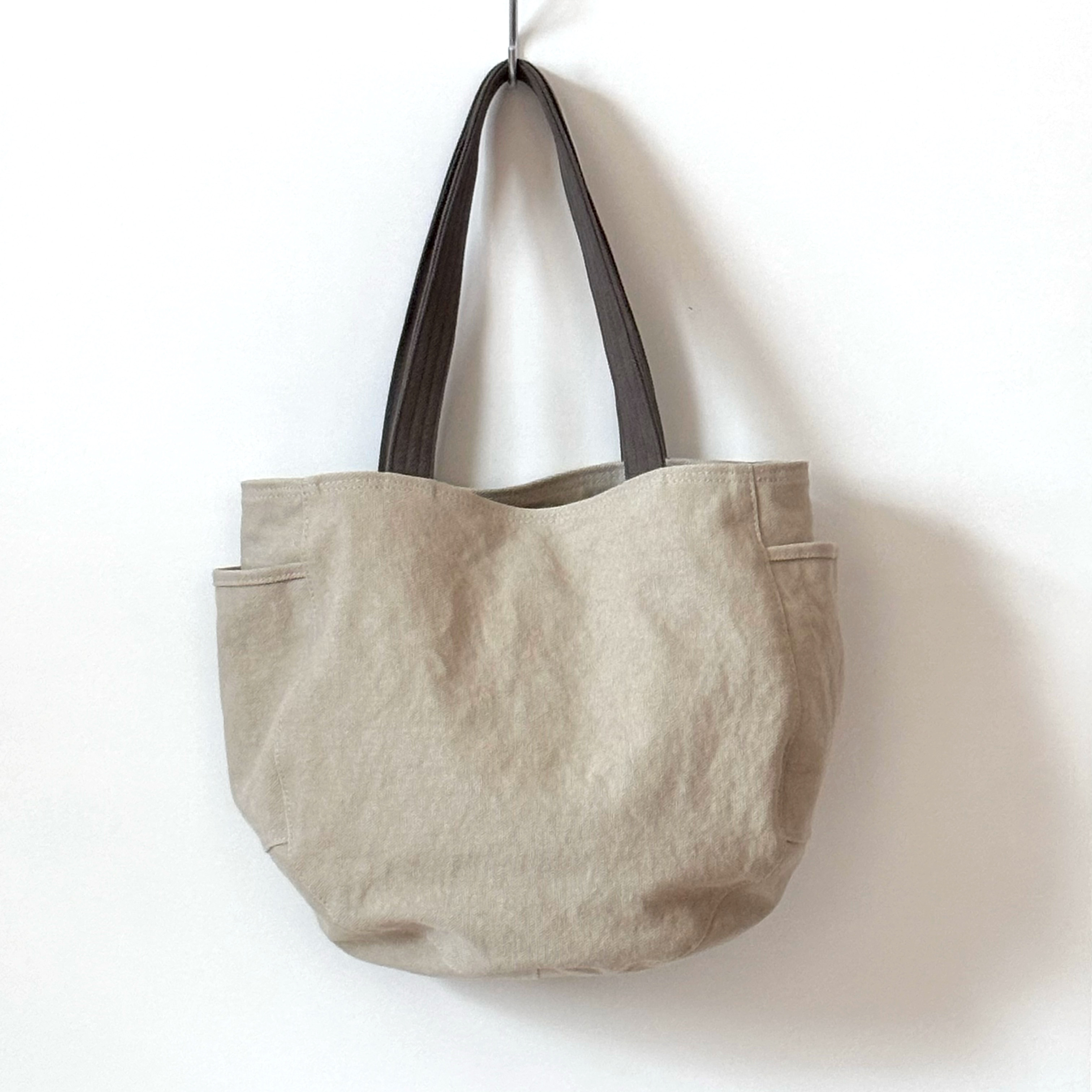 Round(M)ｼｮﾙﾀﾞｰ/ 灰白色×ｽﾁｰﾙ【受注制作】