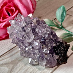 レインボー✨　サボテンアメジスト　クラスター 原石　ラフストーン　紫水晶 2枚目の画像