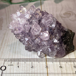 レインボー✨　サボテンアメジスト　クラスター 原石　ラフストーン　紫水晶 6枚目の画像