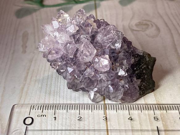 レインボー✨　サボテンアメジスト　クラスター 原石　ラフストーン　紫水晶 6枚目の画像