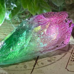 七色の夢໒꒱✨　オーラ　水晶　ラフストーン　原石　クリスタル 5枚目の画像