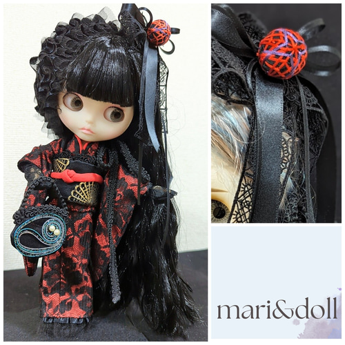 135☆138 ドール着物 22cmドール着物 振袖 販売中】22cmドール用着物セット