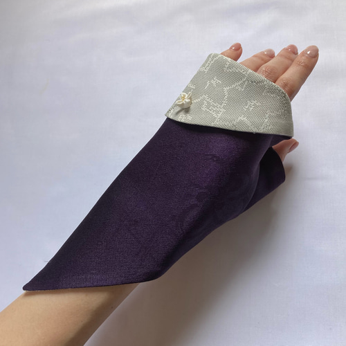 着物リメイク ハンドメイド 手甲 手袋 おしゃれ 日除け アームカバー 