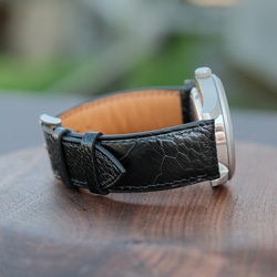 ✪ JLC 100％ハンドメイド✪ 高級革 Ostrich Leg 腕時計ベルト時計ベルト レザーベスト 工具付き　 3枚目の画像