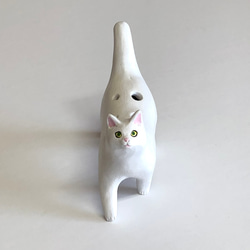 ネコリナ (猫のオカリナ)/ark/白猫　猫グッズ　白猫　オカリナ 3枚目の画像