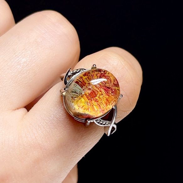 【超美品】ガーデンクォーツ　リング　シルバーリング 指輪　天然石　水晶　64 7枚目の画像