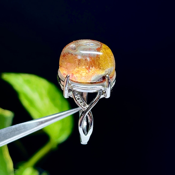 【超美品】ガーデンクォーツ　リング　シルバーリング 指輪　天然石　水晶　64 5枚目の画像