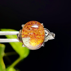 【超美品】ガーデンクォーツ　リング　シルバーリング 指輪　天然石　水晶　64 1枚目の画像
