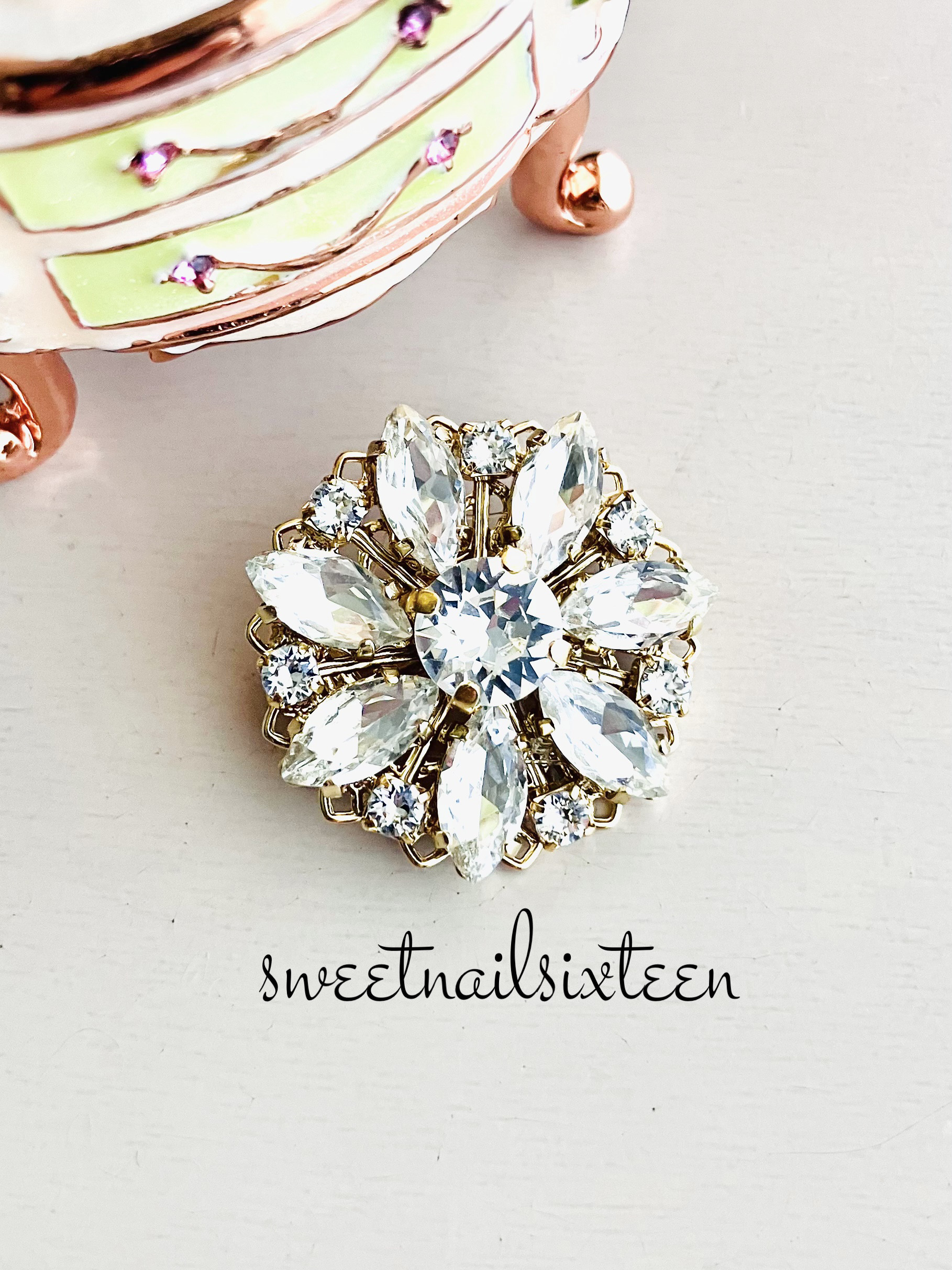 スワロフスキーDaisy クリスタルフラワー