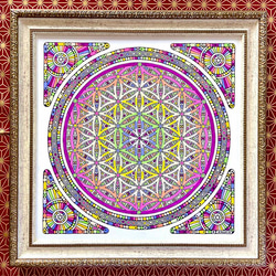 神聖幾何学アート【ブルームーンに抱かれて2】