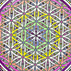 神聖幾何学アート【永遠色の光５】 9枚目の画像