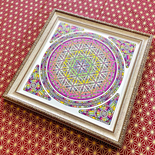 高い素材】 神聖幾何学アート【永遠色の光5】 絵画 kitatik 通販 高い素材】 神聖幾何学アート【永遠色の光5】 絵画 kitatik 通販