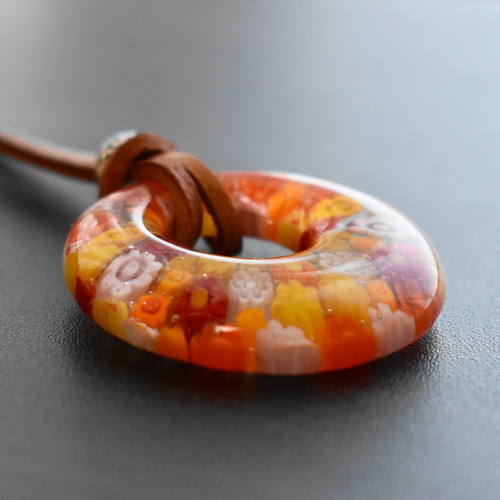 ベネチアンガラスのペンダント ネックレス・ペンダント AMONS CRAFT