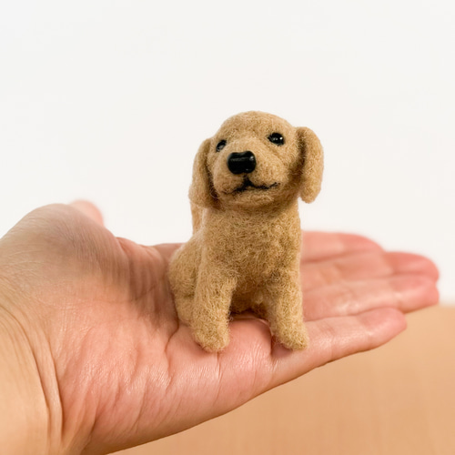 羊毛フェルト ゴールデンレトリバー 羊毛フェルト すぱいらる工房 通販