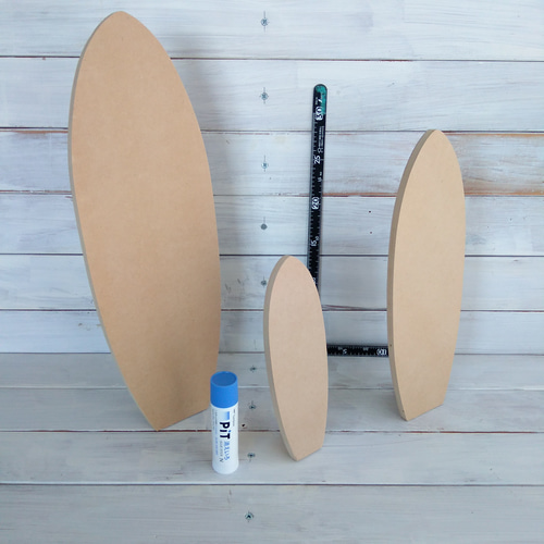 MDFアートボード（自立型サーフボードLサイズ） レジン・樹脂 kona