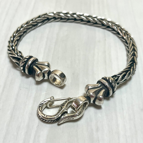 flair form》ユリチェーンブレスレット（L）｜silver925・立体