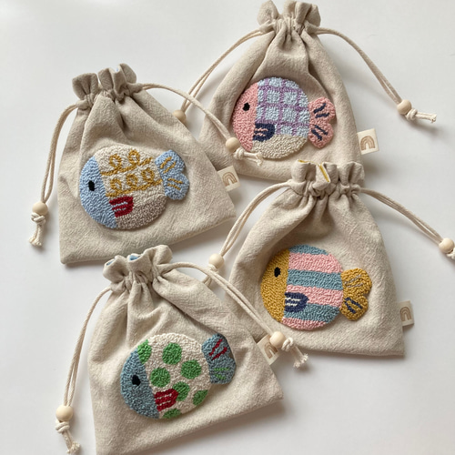 オーダー受付中波柄ボーダー北欧柄ハンドメイド