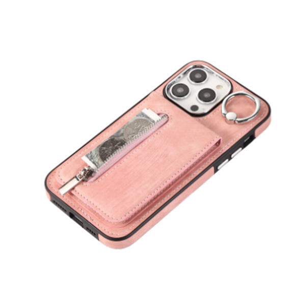 iphoneケース全機種対応　手帳型スマホケース　iPhone 12 15Pro  カード収納 12 14 SE 10色 4枚目の画像