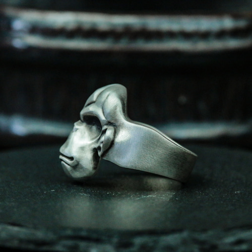 ニッチ絶妙なモンキー925シルバーリング、多目的スタイル手作りリング