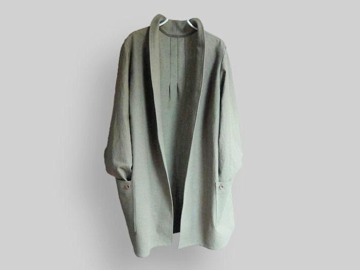 ～Series紬…デザイン選択・正絹紬・立涌文様渋浅橙～