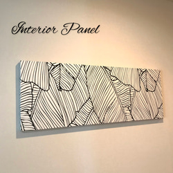 モノトーンパール柄のみ】インテリアパネル ボタニカル柄60☆壁飾り