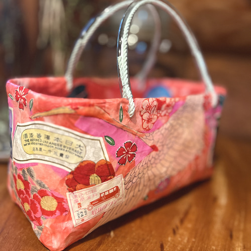 はいからさんの一閑張りかごバスケット “Manazuru”