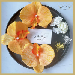 成人式　髪飾り　橙 つまみ細工 オレンジ 成人式 髪飾り 女性和装小物・履物 | 通販