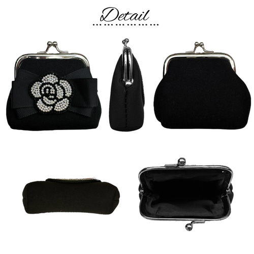 キラキラ がま口 財布 デコ スマイル アニマル 動物 香水 クマ