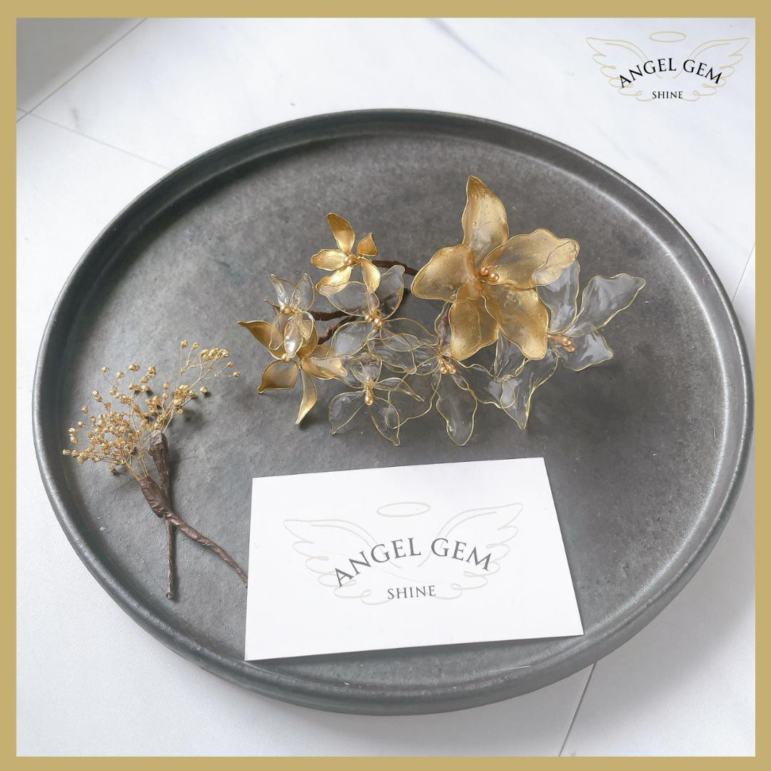 髪飾り 成人式 ブライダル 卒業式 結婚式 アメリカンフラワーディップフラワー