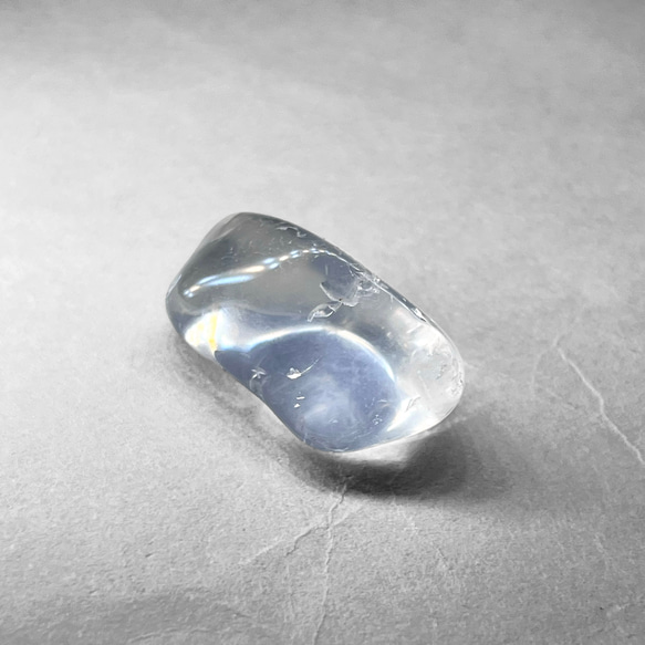 Minas Gerais crystal tumble / ミナスジェライス州水晶タンブル 15：ミルキー(2個セット) 2枚目の画像