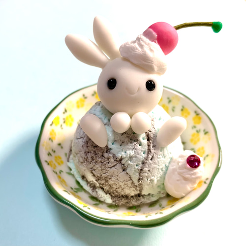 ☆春の苺大福とうさぎちゃん(受注生産) その他置物 おり姫 通販