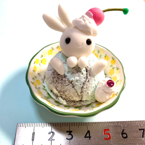 チョコミントちゃん鈴 コウペンちゃん コーンアイスマスコット（チョコミント