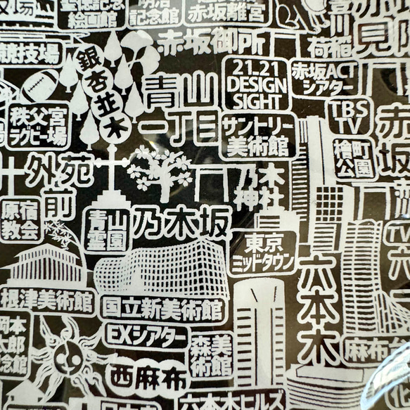 東京カオストートマップ　キャンバス&PVCのコンビ　ランチトート 9枚目の画像